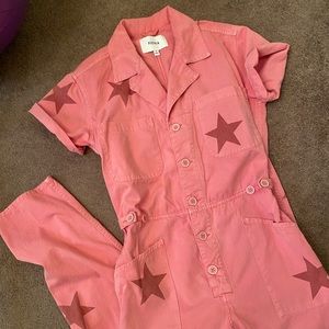 Pistola Demin Pink Jumpsuit size Medium